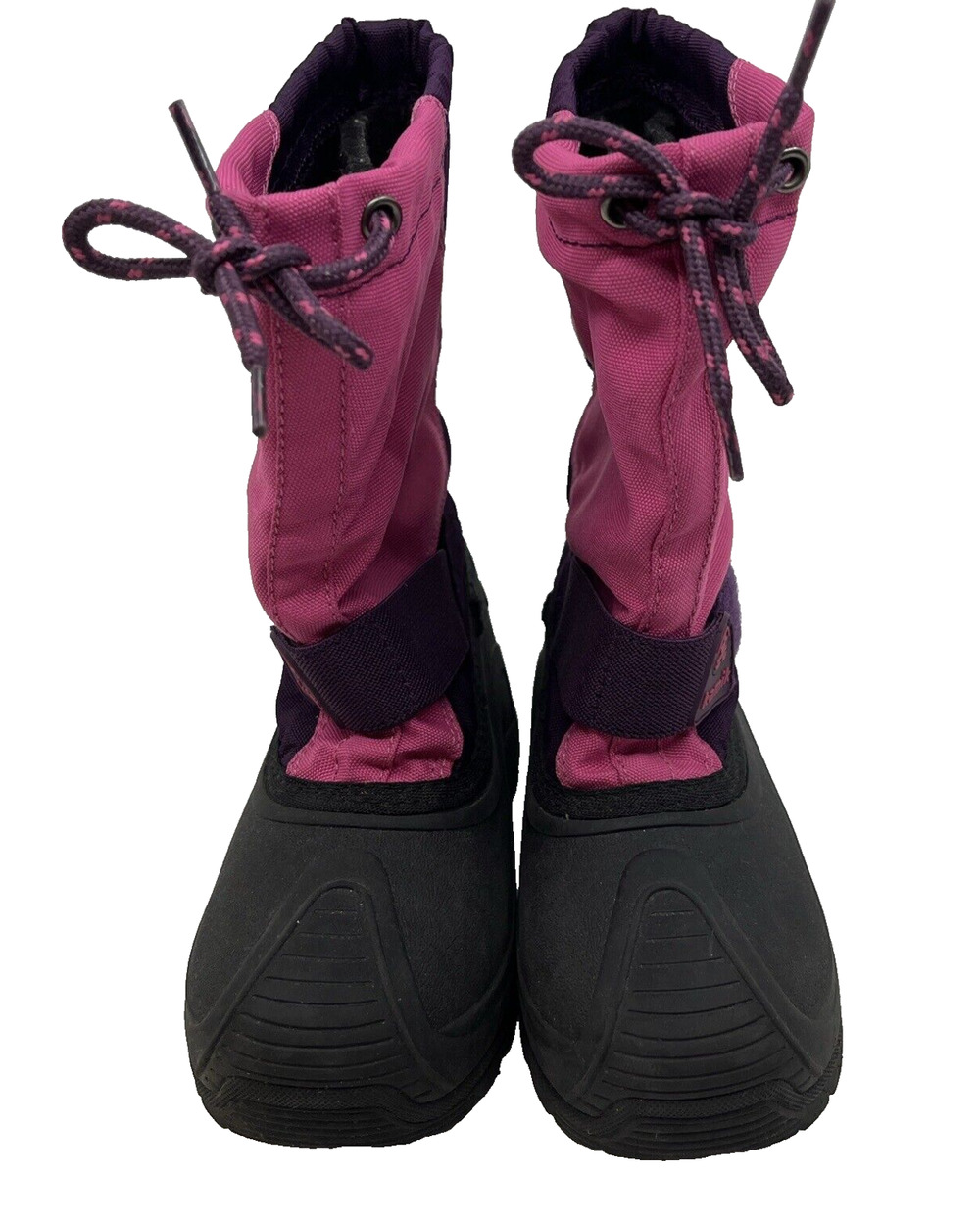 Kamik Girls Fireball 5 Winter Snow Boots Sz 2 Pink/Black Removable Insert